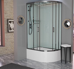 Frank Душевая кабина F412/2 L brilliant с крышей – фотография-3